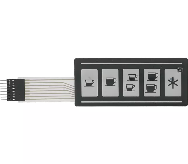 438300 - 1319316 -PAVONI PUSH-BUTTON PANEL MEMBRANE 5 BUTTONS R2(L5-S2)