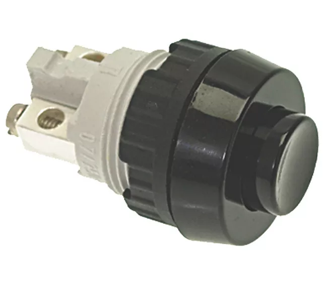 0BEB076M - Black Single Pole Push Button 0.7A 250V R2(L5-S2)