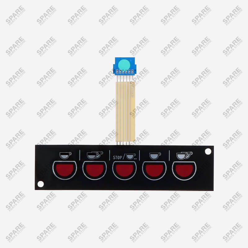 915173000 - Faema Enova Push Button Panel Membrane 5 Buttons 