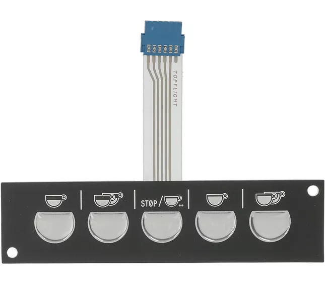 915313010 - 5058250 -  Faema Enova  Key Pad Push-Button Panel 5 Buttons Black R2(L7-S2)