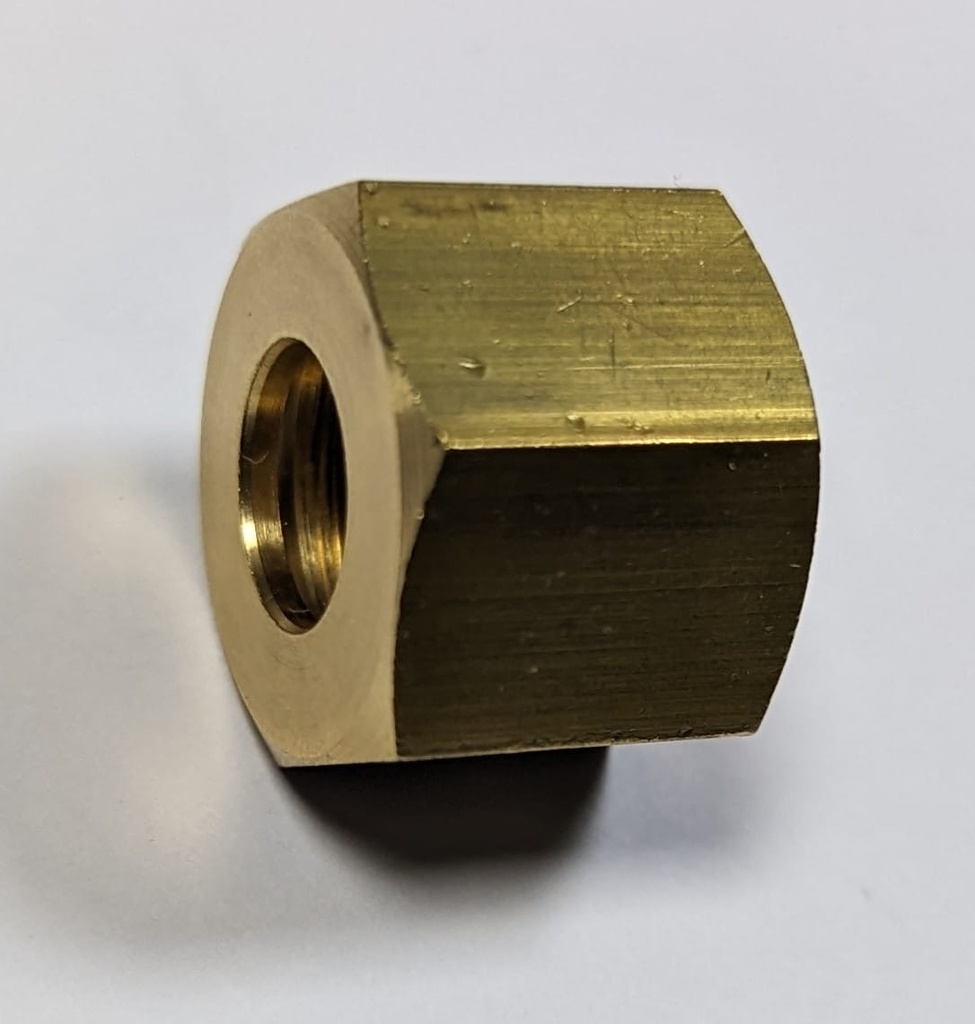 9R0365 Tap joint brass nut 3/8 hole d.8mm R2(L12-S4)