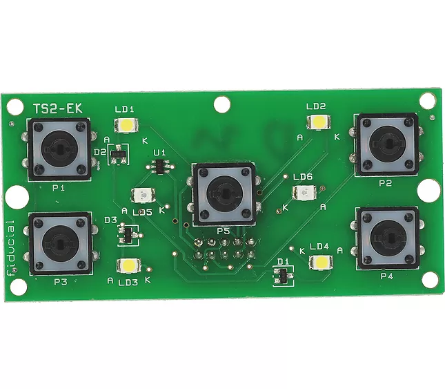 1319670 - SPAZIALE PUSH BUTTON BOARD 5 BUTTONS