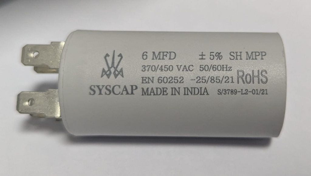 451086 - PAVONI CAPACITOR 6MF 370/450 VAC R2(L5-S3)