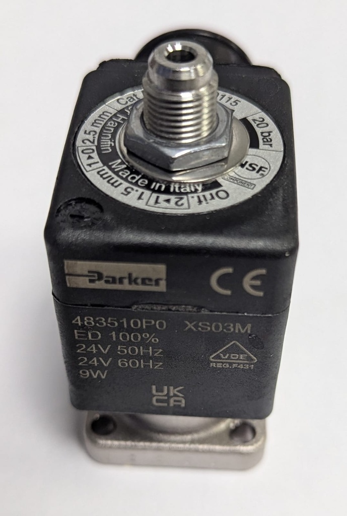 533902920F - 41608239 -5035034- CIMBALI SOLENOID VALVE EV 3 / 24V R2(L9-S3)
