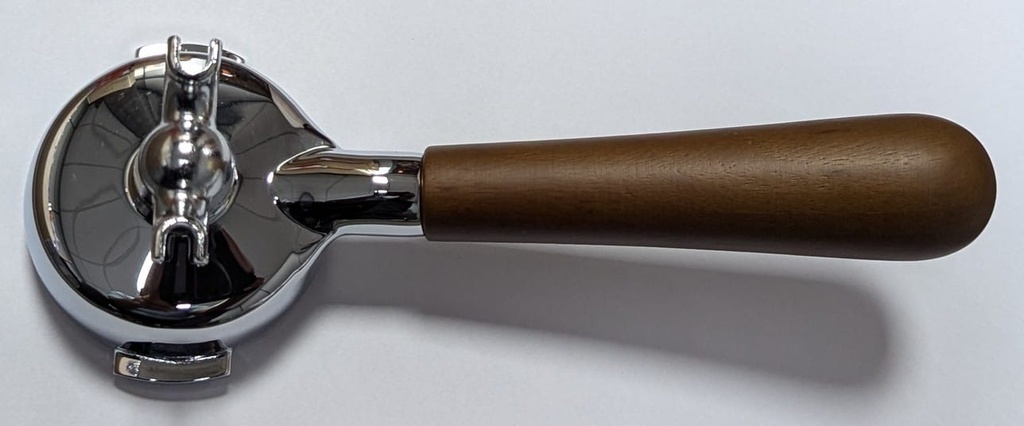 FE1230LSL - IZZO PORTAFILTER 2 SPOUT - WOOD HANDLE