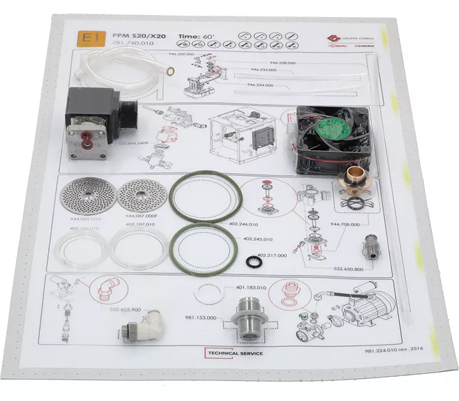 781740010 -  LA CIMBALI  KIT "E1" PPM 50MM S20 R2(L7-S1)