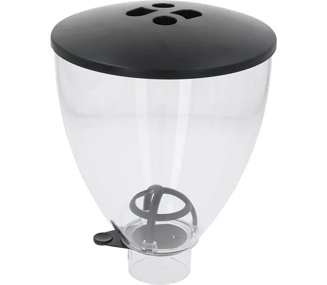 42025446 - C00071656 - MACAP HOPPER TRANSPARENT 1.2Kg. M42 PLUS WITH LID R2(L1-S4)