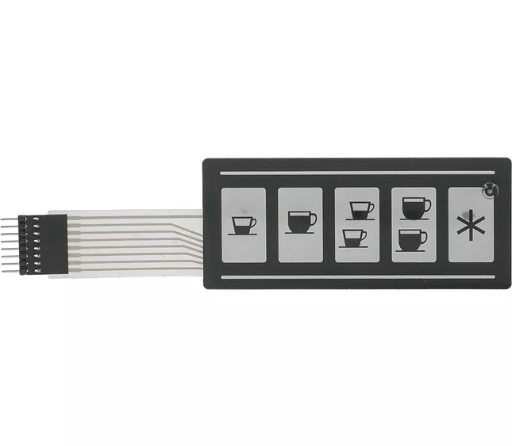[SP648] 438300 - 1319316 -PAVONI PUSH-BUTTON PANEL MEMBRANE 5 BUTTONS R2(L5-S2)