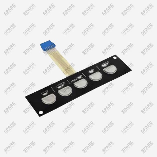 [SPF631] 915313010 - 5058250 -  Faema Enova  Key Pad Push-Button Panel 5 Buttons Black R2(L7-S2)