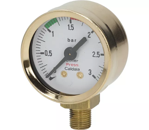[SPEKT14] 00398035 Elektra Pressure Gauge-Gold - L5S2