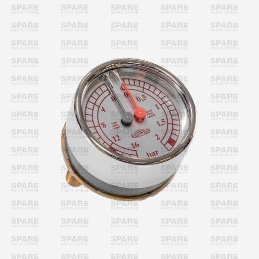 [SPEKT60] 03666035 Elektra Dual Pressure Gauge-Chrome/Chrome -  L5S2