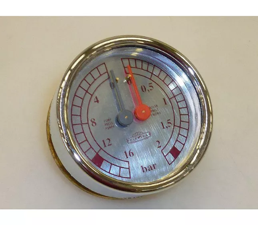 [SPEKT60] 03666035 Elektra Dual Pressure Gauge-Chrome/Chrome -  L5S2
