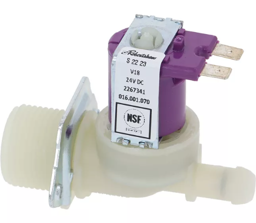 [LFSP298] 5087021 - 6.016.001.070 - BRAVILOR SOLENOID VALVE 1-WAY 180° 24V DC 2 L/min L9-S2