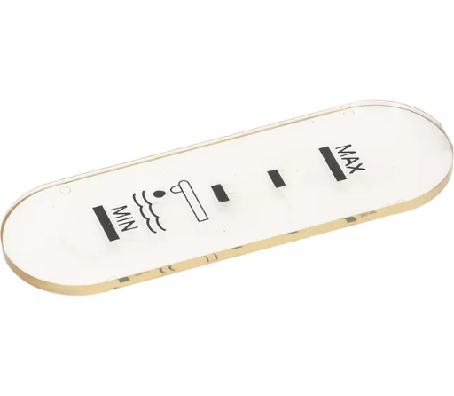[SPF1257] 1520638 - 4831130683 - FAEMA SCREEN-PRINTED LEVEL GAUGE PLATE 89x30mm R2(L8-S3)