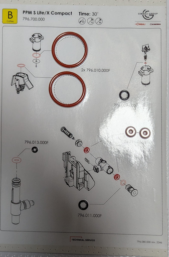 [SPF1381] 796700000 - FAEMA "B" KIT PPM S-LITE R2 (L7- S1)