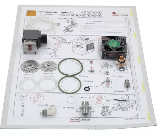 [SPF1403] 781740010 -  LA CIMBALI  KIT "E1" PPM 50MM S20 R2(L7-S1)
